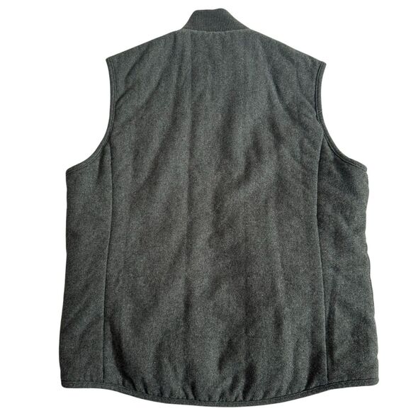 Banana Republic Vest Mens Medium Gray Full Zip Wool Blend Flap Pocket Outdoor - Picture 2 of 9